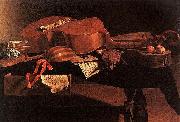 Evaristo Baschenis Musical Instruments Spain oil painting artist